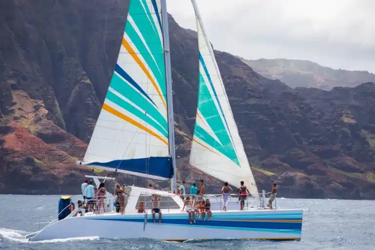Leila Napali Sunset Sail is a Boat Activity located in the city of Eleele on Kauai, Hawaii